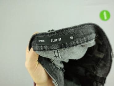 szare jeansy sinsay: Sinsay, Jeansy damskie, rozmiar L — 4
