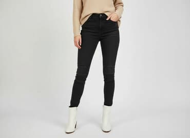 jeansy z rozcietymi nogawkami: PrettyLittleThing, Jeansy damskie, rozmiar S — 7