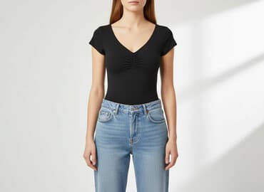 la mania body czarne: Terranova, Body damskie, rozmiar M — 6