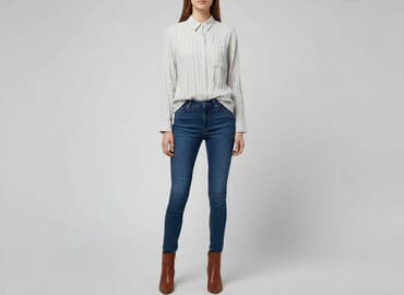 szara bluzka h m: H&M Divided, Koszula damska, rozmiar XS — 7