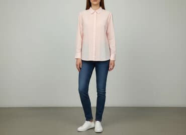 koszula satynowa rozowa: Koszula damska, rozmiar M — 6