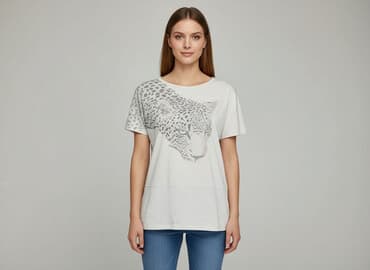 t shirty z panterka: Nina, T-shirt damski, rozmiar M — 1