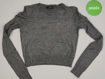 szary sweter: Bershka, Sweter damski, rozmiar XS — 2
