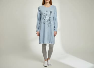 bluzki basic długi rękaw: Luna, Sukienka damska, rozmiar L — 6