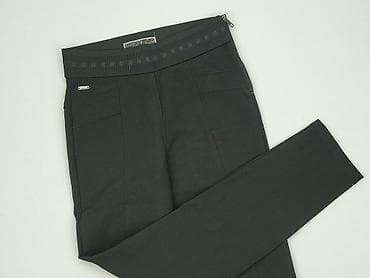 czarne materialowe spodnie: Street One, Spodnie materiałowe damskie, rozmiar 2XS — 1