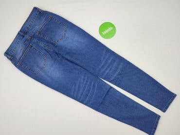 srebrne legginsy: Jeansy damskie, M — 3