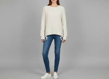 buty zimowe na szeroką stopę: H&M, Sweter damski, rozmiar S — 7