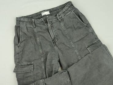 spodnie dresowe z napisami: Bershka, Spodnie cargo damskie, rozmiar M — 1