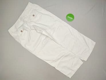 biale szerokie jeansy: George, Spodnie materiałowe damskie, rozmiar 2XL — 3