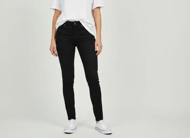 czarne skinny jeans: Jeansy damskie, rozmiar XS — 6