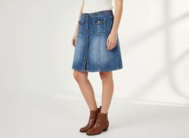 spódniczka jeansowe hm: H&M L.O.G.G., Spódnica damska, rozmiar S — 7