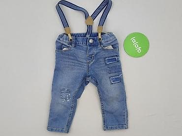 kik bluzy: Spodnie jeansowe, H&M, 6-9 miesięcy, stan - Bardzo dobry — 2