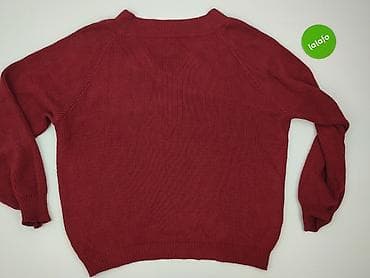 czerwony sweter hm: Sweter damski, rozmiar One size — 3
