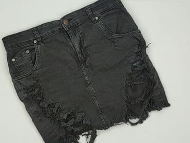 jeansy z asymetrycznym zapieciem: PrettyLittleThing, Spódnica damska, rozmiar M — 1