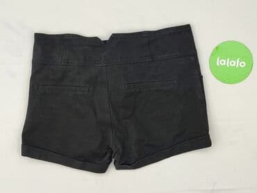 czarne szorty damskie z wysokim stanem: Gold SK, Szorty damskie, rozmiar M — 4