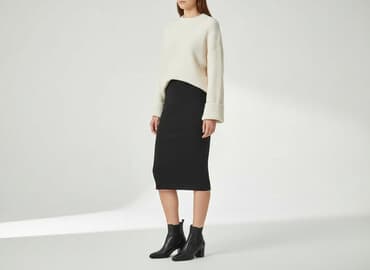 spódnice prążkowane midi: Amisu, Спідниця жіноча, розмір M — 1