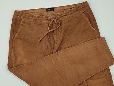 polar pull and bear: Męskie spodnie sztruksowe House Brand - Rozmiar: XL - Krój: carrot — 1