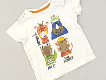 różowa koszulka niemiec: T-shirt, Baby club, 6-9 months, condition - Perfect — 1