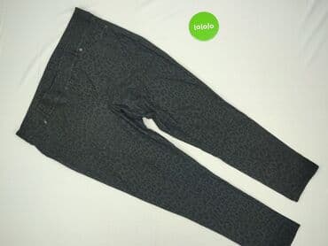 spodnie w krowie łaty: Material trousers for women, size 4XL — 3