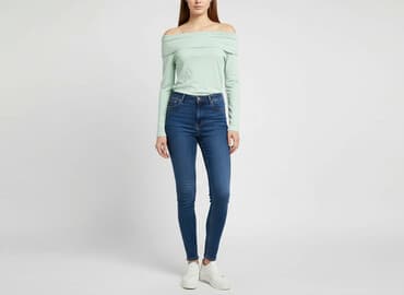 zielone eleganckie bluzki: Bluzka damska, rozmiar S — 5