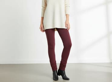 kolorowe legginsy bawełniane: Legginsy Eleganckie damskie, rozmiar L — 5