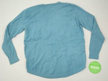 sweter piórkowy na drutach: Love, Sweter damski, rozmiar XL — 3