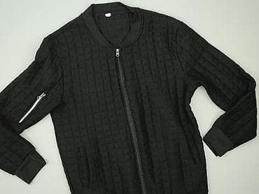 basic apparel kurtki: Męska czarna bluza zapinana na zamek - Krój bomber/crewneck ze — 1