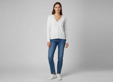 kurtka zara biala: Zara, Kardigan damski, rozmiar M — 1