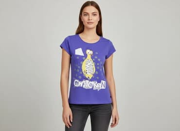 koszulka z gołębiem allegro: Reserved, T-shirt damski, rozmiar S — 6