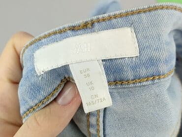 hm krótkie spodenki dzins low waist: H&M, Szorty damskie, rozmiar M — 4