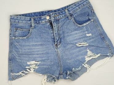 szerokie krótkie spodenki jeansowe: Shorts for women, size L — 2