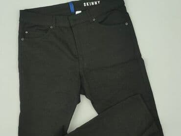 h m plus size tops: H&M, Material trousers for women, L — 1