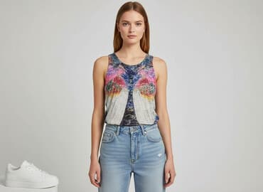 bluzki nietoperz plus size: Topshop, Top damski, rozmiar S — 8