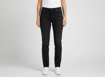 baggy jeans black: Jeansy damskie, rozmiar L — 6