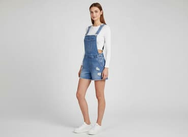 ogrodniczki z krótkimi spodenkami: Boohoo, Ogrodniczki damskie, rozmiar XS — 7