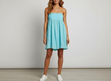 sukienki turkusowe na wesele: Gina Tricot, Sukienka damska, rozmiar S — 6