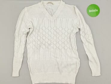 ażurowy sweter na drutach: Sweter damski, rozmiar L — 2