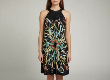 długa sukienki na jedno ramię: Sukienka damska, rozmiar S — 1