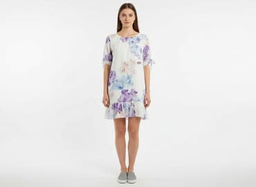 sukienka boho na wesele plus size: Sukienka damska, rozmiar S — 5