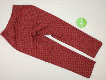 sukienka w krate czerwona: PULL&BEAR, Spodnie materiałowe damskie, XS — 3