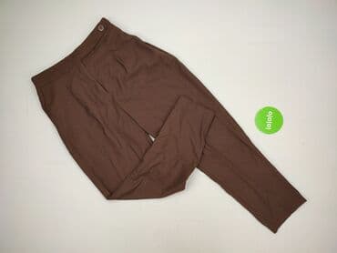 spodnie woskowane brązowe reserved: Material trousers for women, size XL — 2