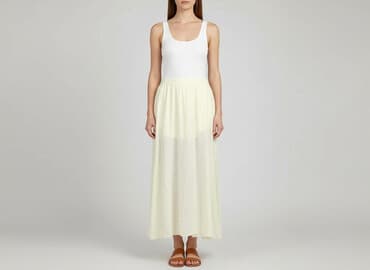 długie żółta spódnice: Women`s skirt, size S — 1