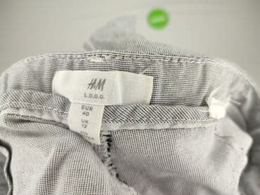 h m spodnie z rozszerzanymi nogawkami: H&M L.O.G.G., Spodnie materiałowe damskie, rozmiar L — 4