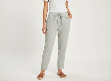 lagattini spodnie wyprzedaż: Janina, Spodnie materiałowe damskie, rozmiar M — 7