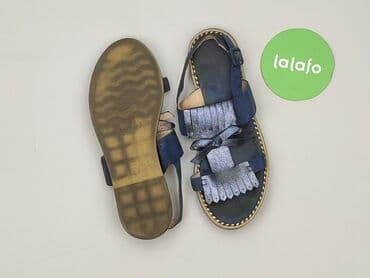 sandały srebrne badura: Sandals for women, size 41 — 3