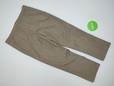 beżowy: Spodnie materiałowe damskie, rozmiar XL — 3