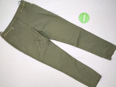 Women: Material trousers for women, size XL (EU 42) — 2