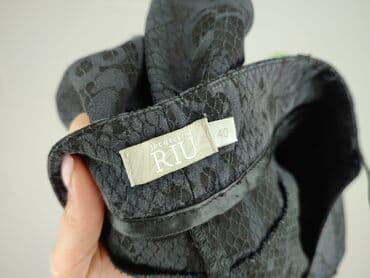 legginsy woskowane matowe: Material trousers for women, size L (EU 40) — 5