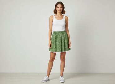 zielone spódnice mini: Spódnica damska, rozmiar S — 1