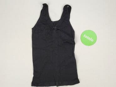 czarne t shirty damskie w serek: Top damski, rozmiar S — 2